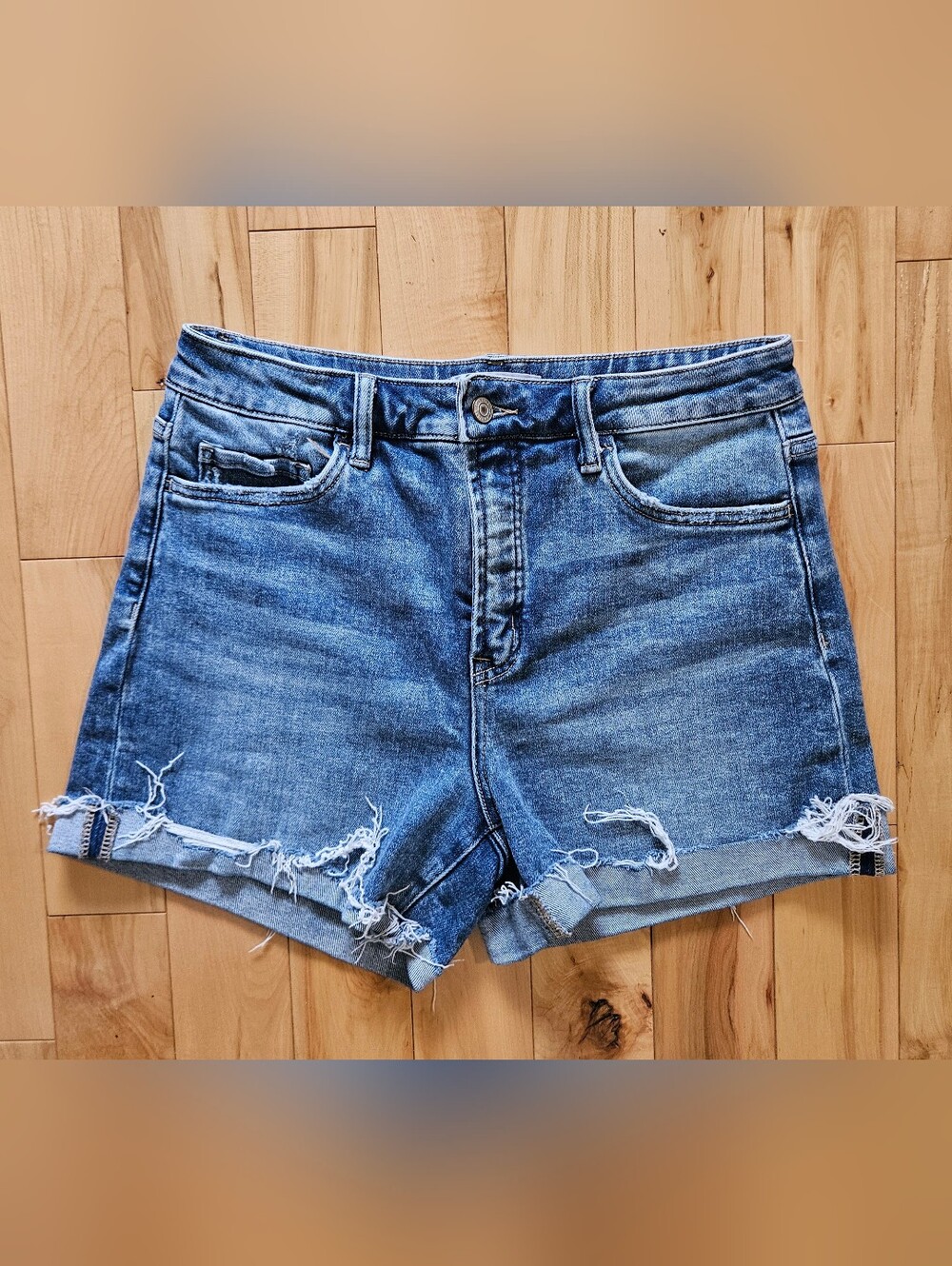 NWT!! Lovervet By Vervet Jean Shorts LARGE